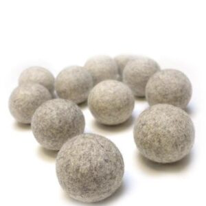 Grey Wool Dryer Balls